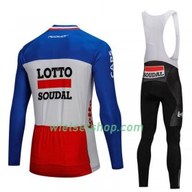 Fietskleding (Fietsshirt Lange Mouw + Lange Koersbroek) 2018 Lotto-Soudal N003